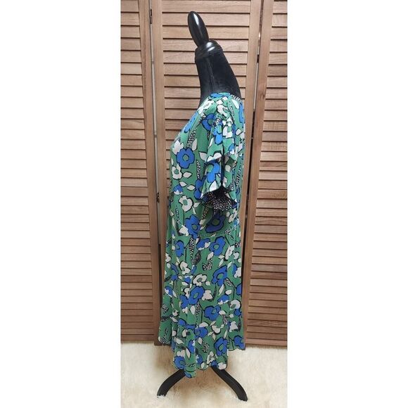 Cabi Women's Green Floral Celebrate Reversible 2-in-1, V-Neck Dress Plus Size 2X - Picture 7 of 9